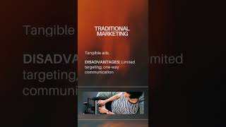 traditional vs digital marketing marketingmix digitalmarketing traditionalmarketing [upl. by Enna]