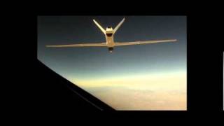 Northrops Global Hawk and Proteus simulate unmanned aerial refueling [upl. by Kalk]