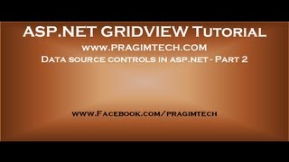 Data source controls in asp net Part 2 [upl. by Mackler626]