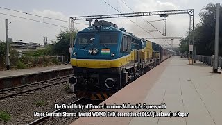 The Famous Luxurious Train of India  Maharaja Express skips at Kopar [upl. by Origra]