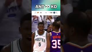 Ant Edwards sends Kevin Durant a message after game 1 of the playoffs anthonyedwards kevindurant [upl. by Leafar]