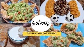 las MEJORES botanas futboleras  snacks para el mundial 2022 [upl. by Enitsirt]