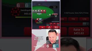 I Flop a Set BUT The Board is All Spades poker shorts [upl. by Eidnarb]