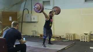 Weightlifting Vasiliy Polovnikov amp Vladimir Safonov snatch 190kg 052014 [upl. by Meryl]