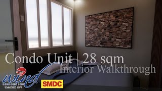 Condo Unit  28 sqm  SMDC Wind Residence Tagaytay City  Interior Walkthrough [upl. by Sivel]