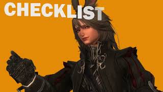 CHECKLIST FFXIV [upl. by Enyawd]