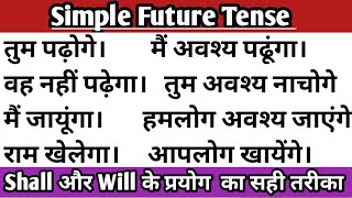 Future Indifinite tense  Simple future tense  English translation class  English Grammar [upl. by Racklin]