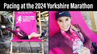 Running the Yorkshire Marathon 2024 in Storm Ashley Pacing for Northern Pacing Volunteers  5 Hours [upl. by Acirem]