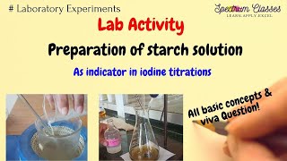 Preparation of starch solution  Starch solution preparation  Preparation of Lyophilic sol  viva q [upl. by Adiarf]