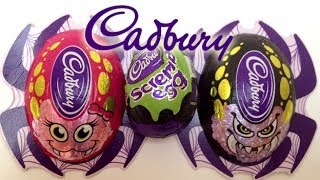 Halloween Cadbury Chocolate Halloween Spider Cadbury Eggs Surprise Eggs Cadbury Creme Egg [upl. by Season]