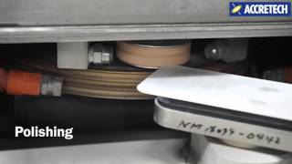 Edge Grinding Machine Part 1 For Cover glassTosei EngineeringAccretech [upl. by Stranger559]