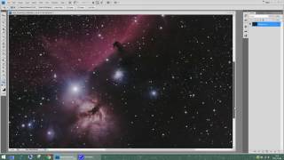 Ajustement simple dun histogramme  HorseHead Nebula [upl. by Assenar]