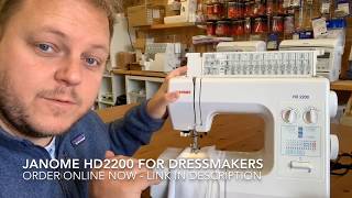 Sewing Machine for dressmaking the Janome HD2200 [upl. by Omor]