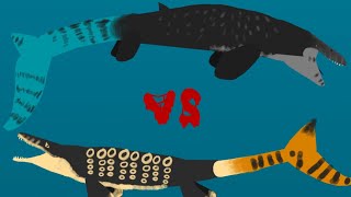 mosasaurus vs tylosaurus  dc2 animation [upl. by Wessling]