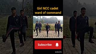 NCC GIRL CADETS WARD OF COMMAND PRACTICE army armylover bhojpurisinger [upl. by Narret]