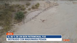 Ciudadano destruyó Patrimonio Nacional un círculo de piedra de 600 años en Quito [upl. by Batha]