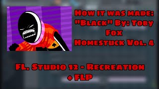 How quotBlackquot by Toby Fox was made Homestuck Recreation [upl. by Ainuj]