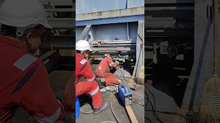 Hot work  Preparation for deck cleaning [upl. by Spracklen]