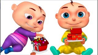 Five Little Babies Playing With Dough Build House  Videogyan 3D Rhymes  Original Learning Songs [upl. by Collum]