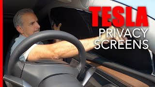 Tesla Model Y Camping Window Privacy Sunshades [upl. by Aeriela]