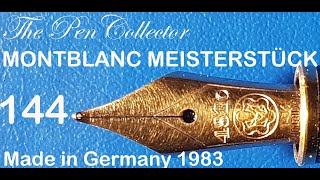 Montblanc Meisterstück 144 from 1983 Fountain Pen Review [upl. by Ikcin]