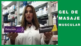 Thrombactiv vs Fisiocrem  Gel de masaje para recuperación muscular  Deporte musculatura [upl. by Nyrual]