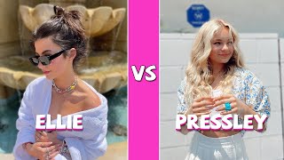 Ellie Zeiler Vs Pressley Hosbach TikTok Dance Battle [upl. by Yelloh]