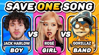 BOY vs GIRL vs BAND 🤩 Save One Song  Music Quiz Challenge [upl. by Judsen]