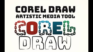 Corel Draw Artistic Media Aracı  How to use artistic media tool coreldraw [upl. by Yrruc]