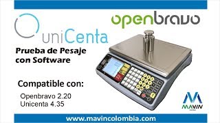 balanza RS232 Openbravo Unicenta POS [upl. by Shuping419]