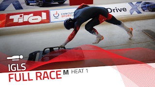 Igls  BMW IBSF World Cup 20162017  Mens Skeleton Heat 1  IBSF Official [upl. by Ecinej434]