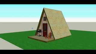 A Frame 14x14 Cabin by Solarcabin [upl. by Varipapa]