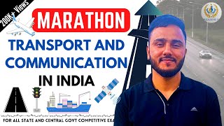 Transport and Communication in India  ONE SHOT  By Tawqeer Sir  For All Competitive Exams [upl. by Ahsil]