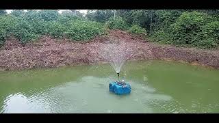 NOSSO AERADOR PARA OXIGENAR O TANQUE DE PEIXE ADAPTADO DE BOMBA SUBMERSA [upl. by Odnanreh]