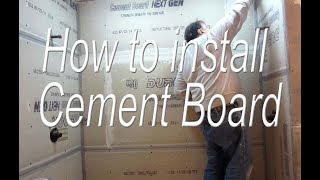 How to Install Cement board all the steps needed form cutting and installing to waterproofing [upl. by Greta]