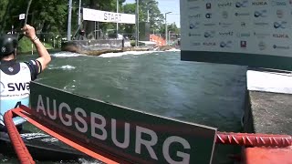 Sideris Tasiadis Germany SemiFinal  2023 ICF CanoeKayak Slalom World Cup Augsburg Germany [upl. by Fruin]