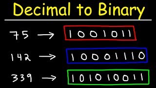 How To Convert Decimal to Binary [upl. by Neumann242]