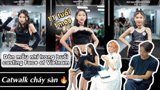 Các người mẫu nhí catwalk siêu cháy tại buổi casting Face of Vietnam 2023  BYB Academy [upl. by Aprile691]