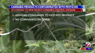 Cannabis products contaminated with prohibited pesticide recalled in New Mexico [upl. by Nide]