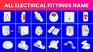 Electrical House Wiring Materials Name amp Pictures  House Wiring List with Images  Electrician Work [upl. by Helsell]