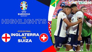 HIGHLIGHTS  Inglaterra vs Suiza  UEFA EURO 2024  4tos  TUDN [upl. by Aniuqaoj]