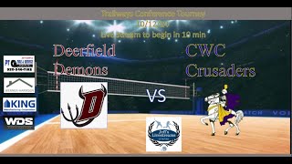 Deerfield vs CWC Trailways Conference Tourney 101224 [upl. by Calderon538]