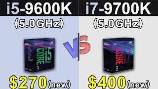 i59600K 50GHz Vs i79700K 50GHz  1080p and 1440p  New Games Benchmarks [upl. by Eva520]