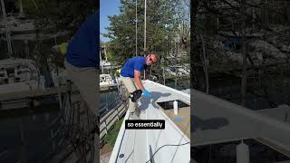 Final day on this 42’ Sailboat Finishing it up and applying our ultra signature ceramic coating [upl. by Nobile]