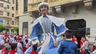 Gigantes de Pamplona San Fermín 2022 Iruñeko erraldoiak [upl. by Ariik]