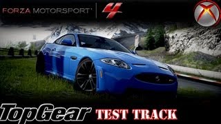 Forza 4 Jaguar XKRS VS Aston Martin DB9 Top Gear Test Track Laps [upl. by Aicenev103]