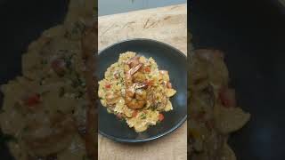 Creamy Cajun Shrimp amp Andouille Sausage Pasta 🦐🍝howwedoit cajun shrimp pasta foodie dinner [upl. by Lillian404]