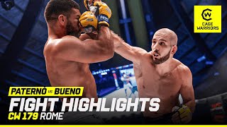 HEADED TO THE UFC 🤔  Stefano Paternò VS Jorge Bueno  CW 179 Rome Fight Highlights [upl. by Yrret]