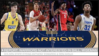 Warriors uninterested in Lamelo Ball amp James Wiseman Eyeing Anthony Edwards amp Deni Avdija Podcast [upl. by Amilb]