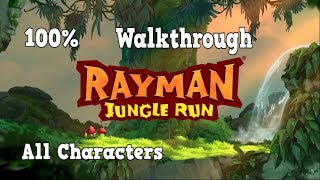 Rayman Junge Run All Characters  Gameplay [upl. by Merridie]